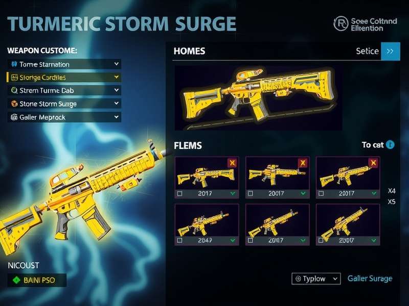 Turmeric Storm Surge Weapon Customization
